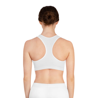 Sports Bra (AOP) with design love