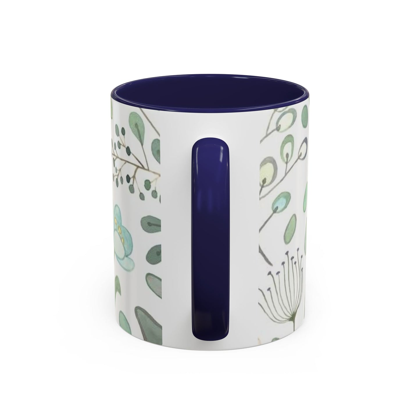 Floral Accent Coffee Mug (11, 15oz)