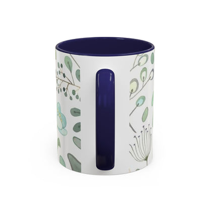 Floral Accent Coffee Mug (11, 15oz)