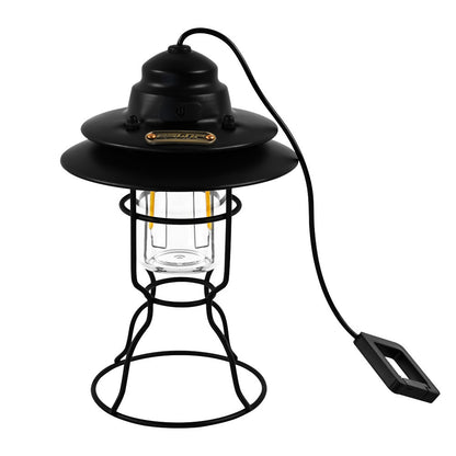 Vintage-Inspired Rechargeable Lantern for Outdoor Adventures