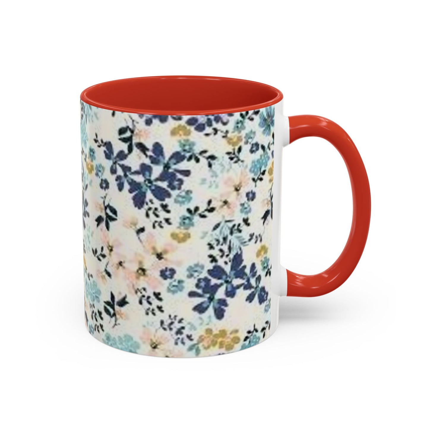 Floral Accent Coffee Mug (11, 15oz)