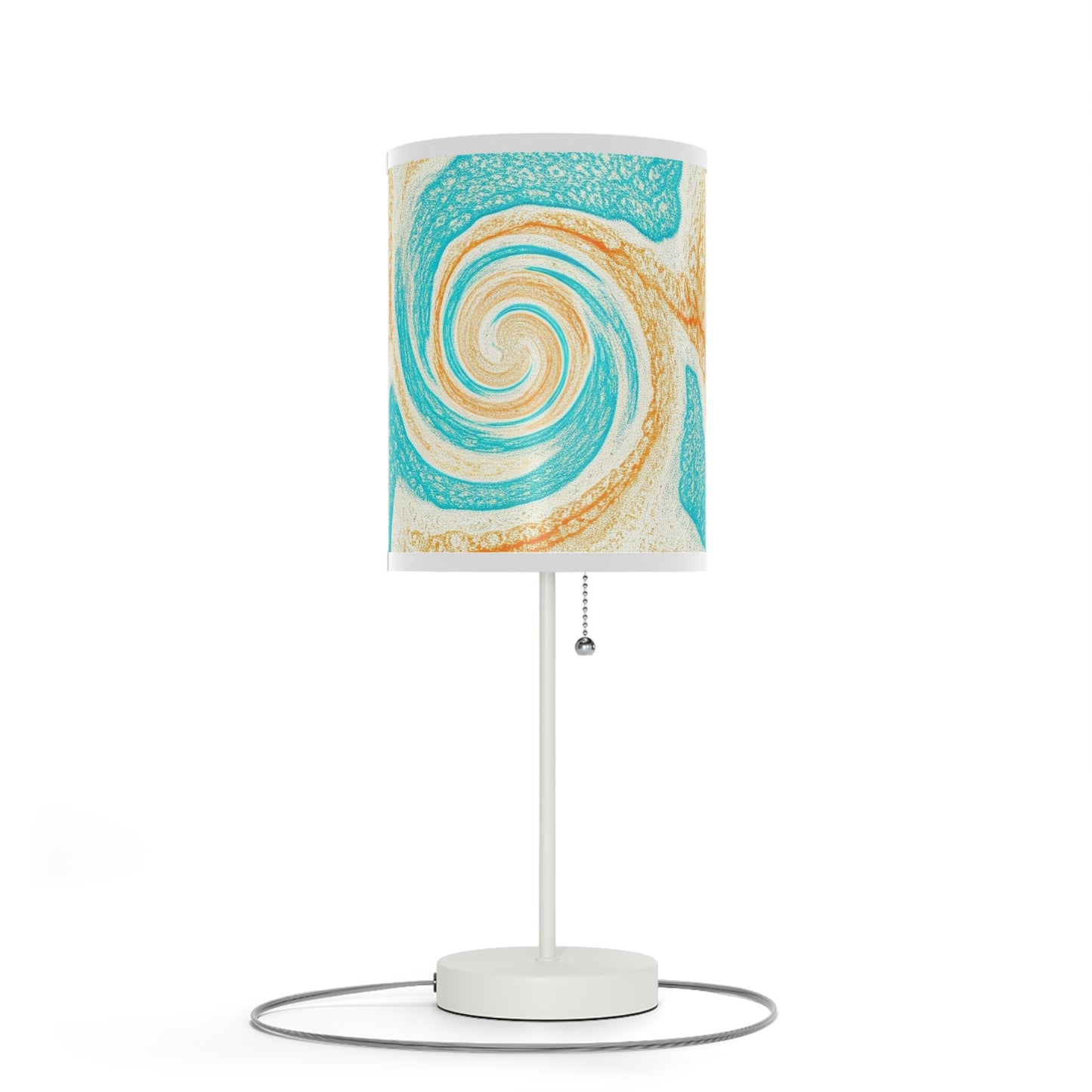 Lamp on a Stand, US|CA plug with watercolor design