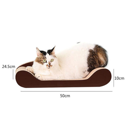 Corrugated Cat Sofa â€“ Durable & Comfortable Lounge for Cats - OptiChoice