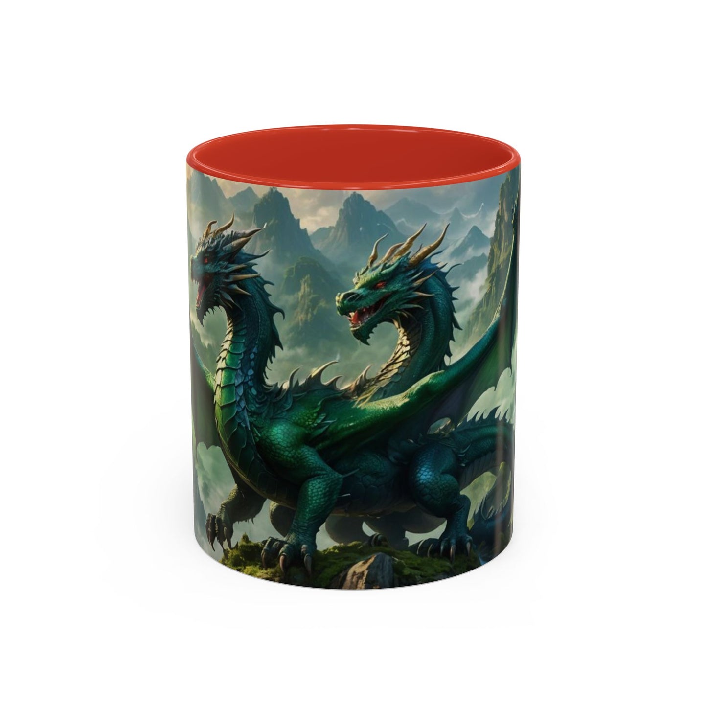 Mug with the design of two dragons