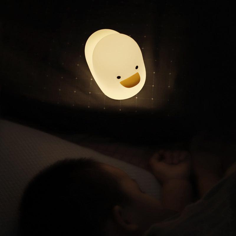 USB Charging Lovely Cartoon Dull Duck LED Night Light â€“ Charming and Practical Illumination