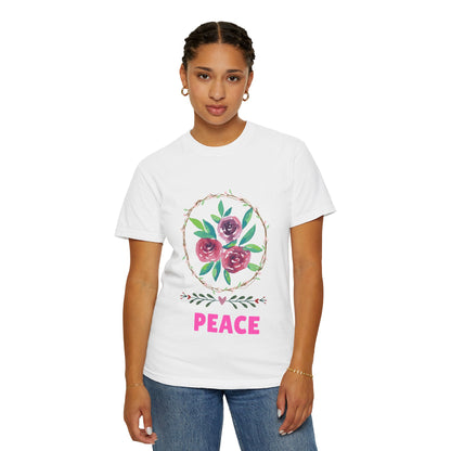 Flower Unisex Garment-Dyed T-shirt