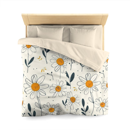 Microfiber Duvet Cover with the design of chamomile flowers Success A