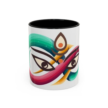 Mug with double eye design