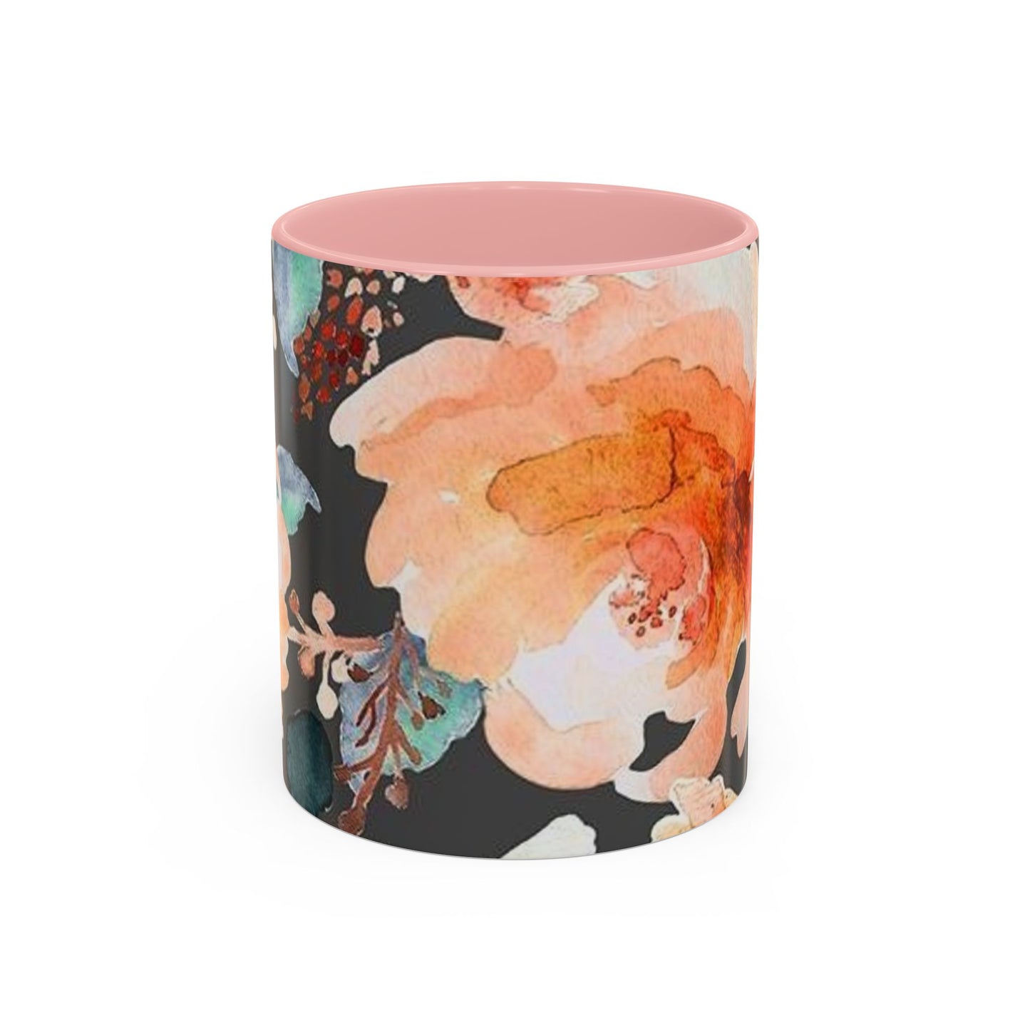 Floral Accent Coffee Mug (11, 15oz)