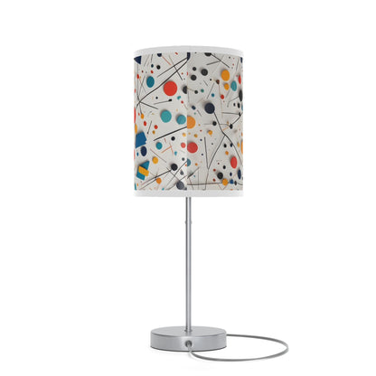 Lamp on a Stand, US|CA plug withwith Matematical forms design