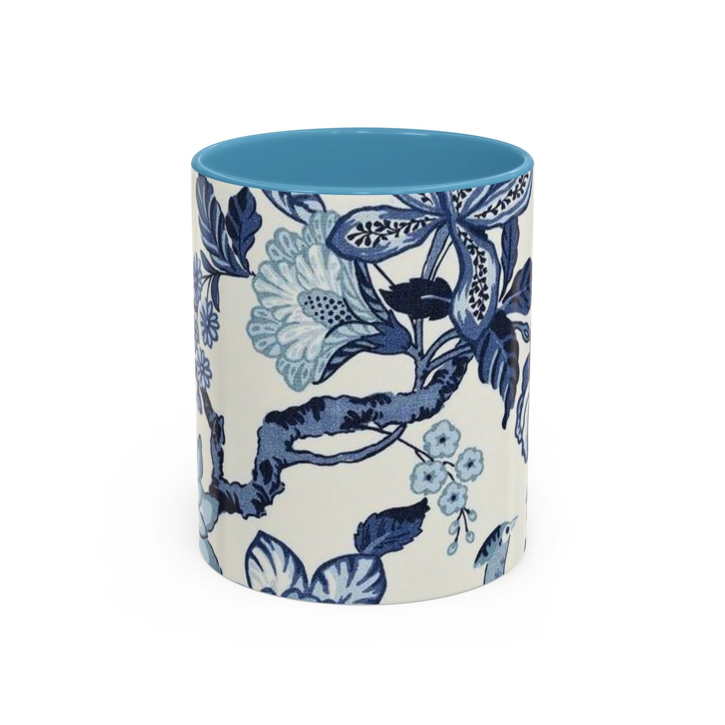 Mug Blue Floral Coffee Mug (11, 15oz)