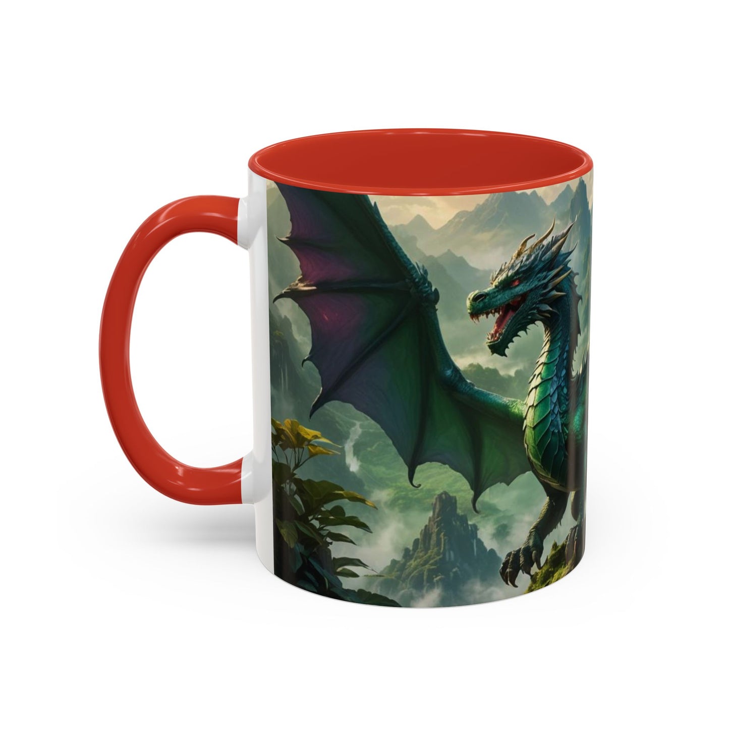 Mug with the design of two dragons