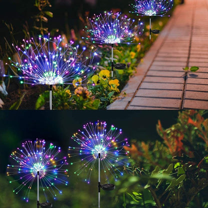 Solar Fireworks Ground Lamp-Add a Festive Touch