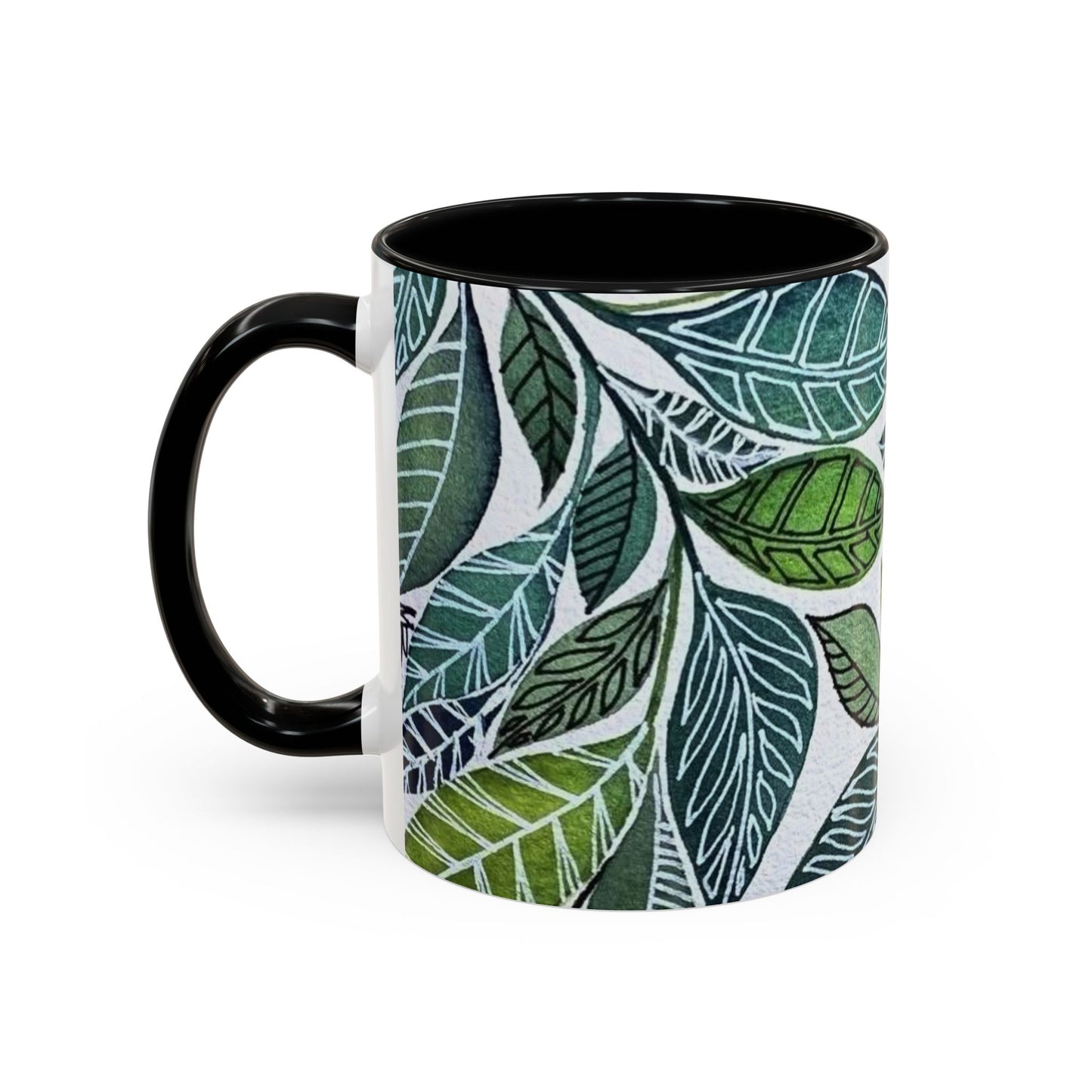 Accent Coffee Mug Pillow Eucalyptus leaf