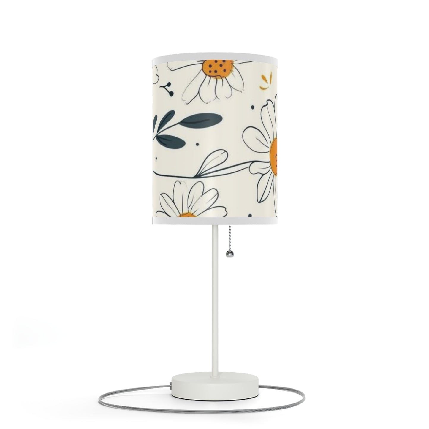 Lamp on a Stand, US|CA plug  with the design of chamomile flowers