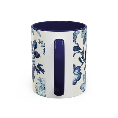 Mug Blue Floral Coffee Mug (11, 15oz)