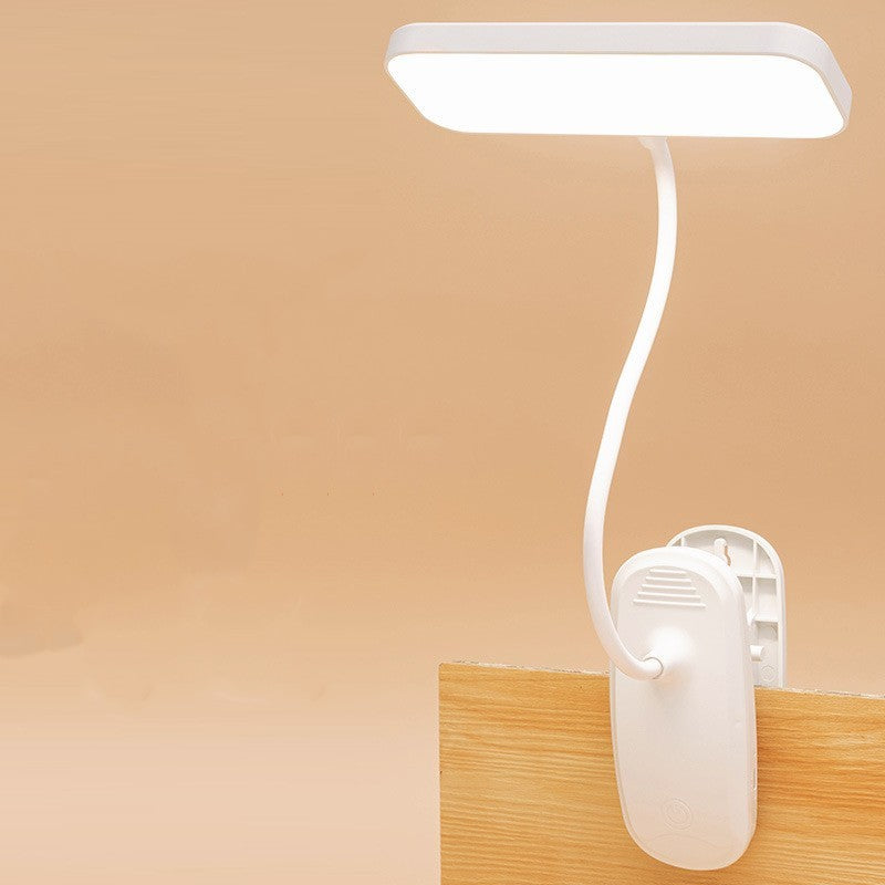 Clip-on LED Table Lamp Rechargeable Plug-in Reading Bedside Lamp In Student Dormitory