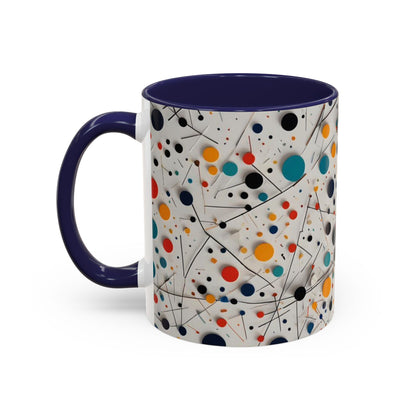 Accent Coffee Mug with Matematical forms design