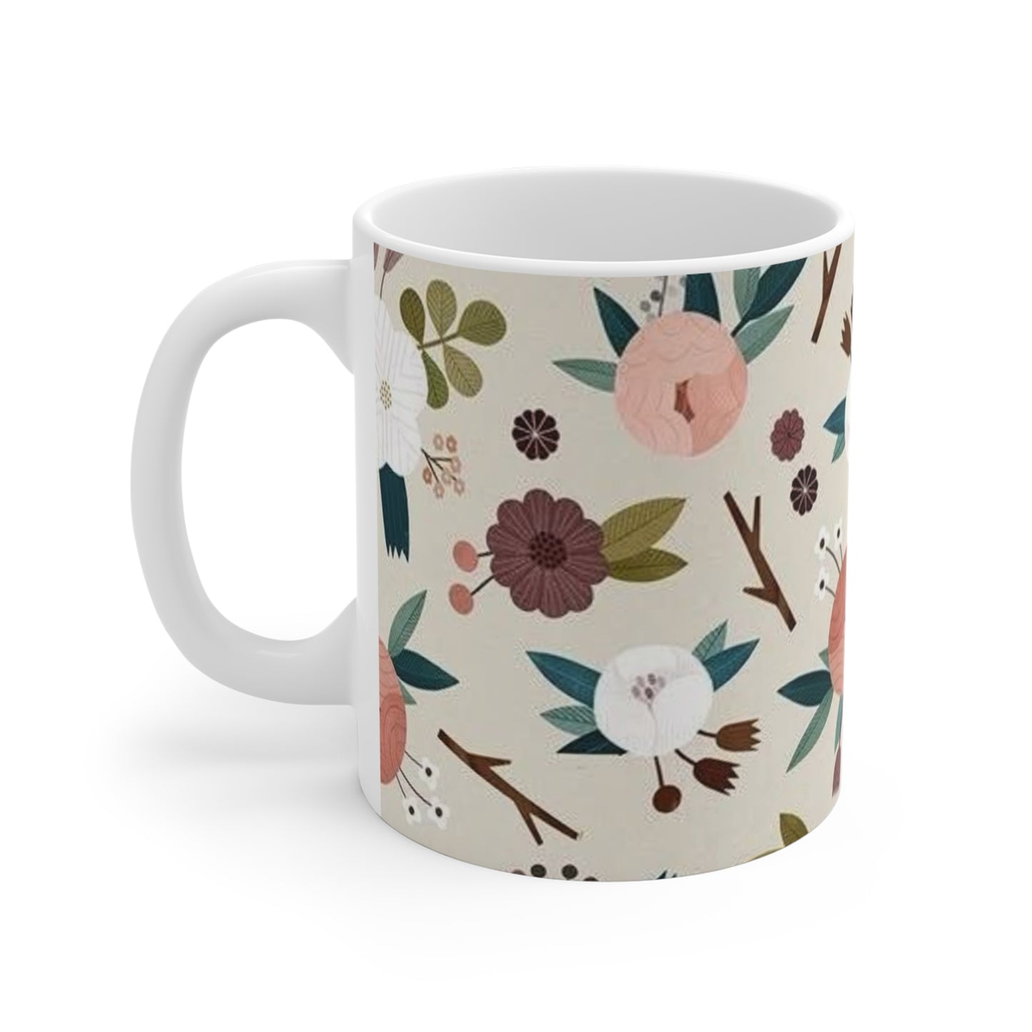 Floral Coffee Mug 11oz