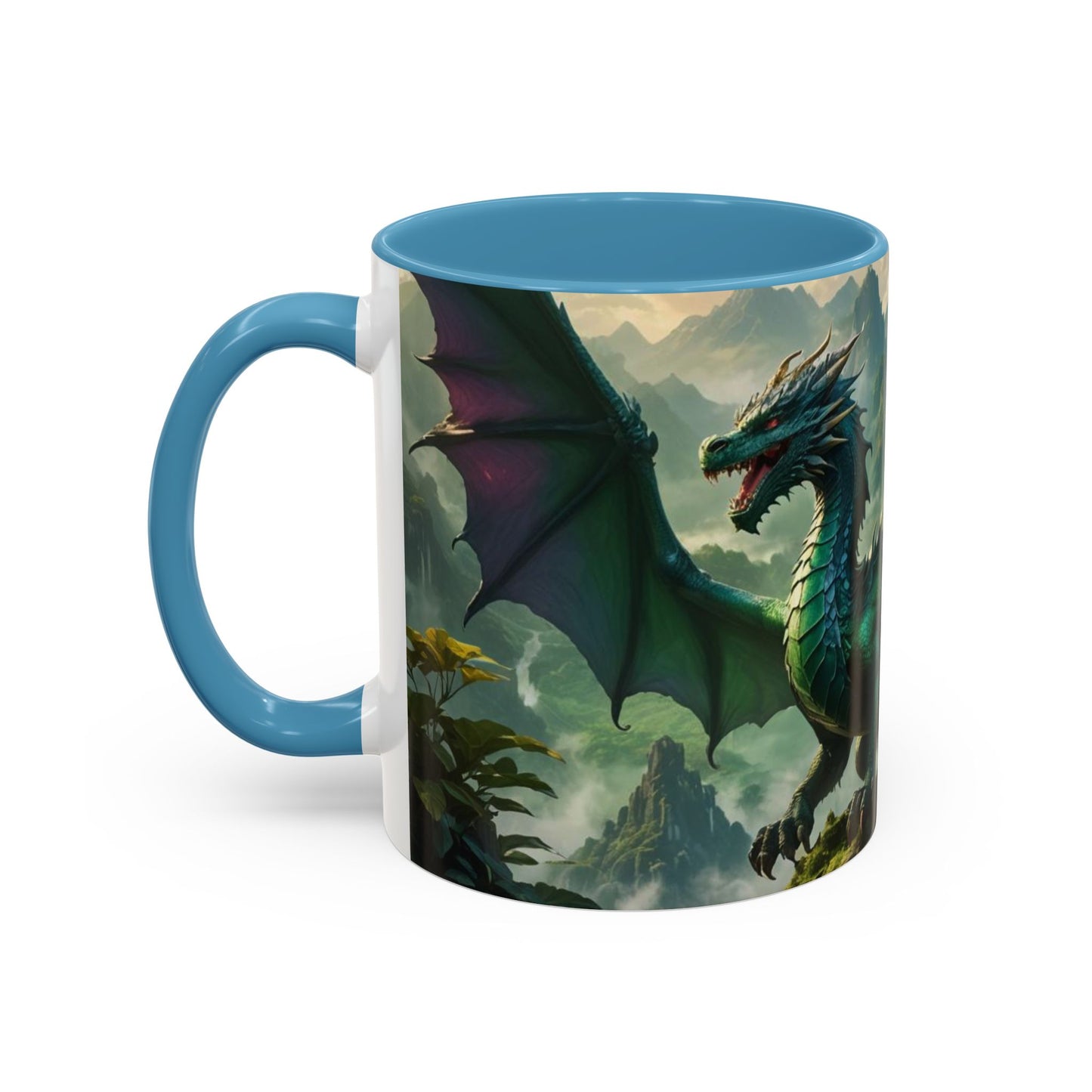 Mug with the design of two dragons