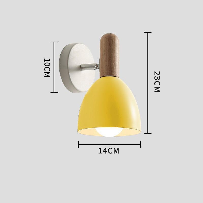 Nordic Creative Makaron Bedside Lamp - Stylish Iron Bedroom Lamp in Multiple Colors