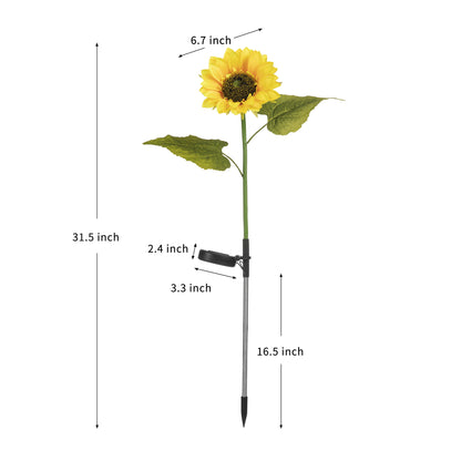 Solar Sunflower Garden Lamp-Add a Touch of Nature