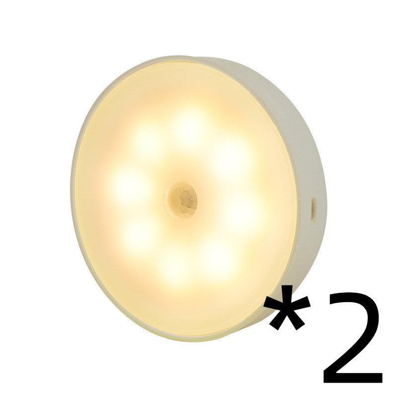 USB Rechargeable Motion Sensor Round Light â€“ Smart Illumination for Your Space - OptiChoice