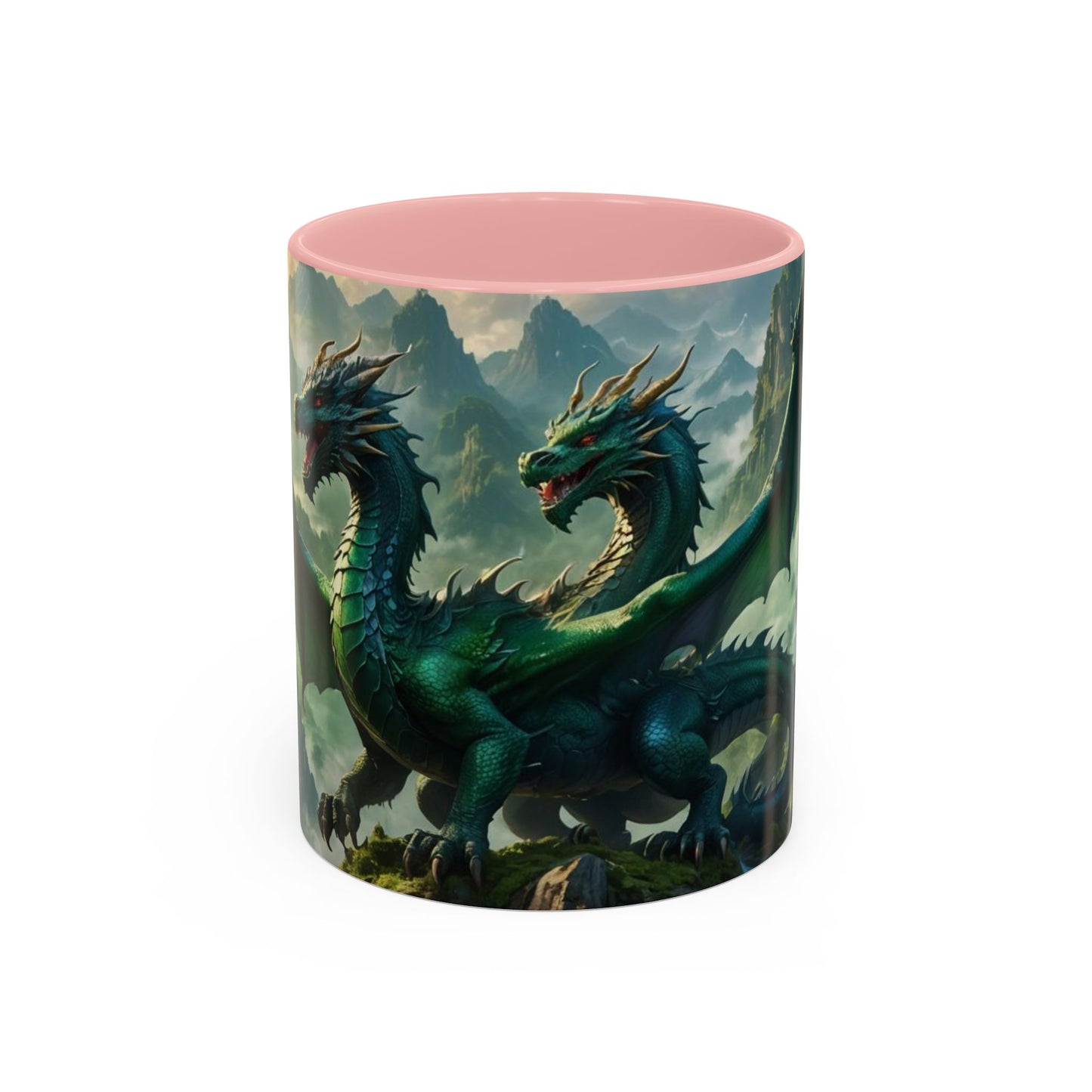 Mug with the design of two dragons