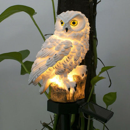 Solar Owl Garden Light â€“ Realistic LED Solar-Powered Outdoor Lamp for Garden, Lawn, and Patio