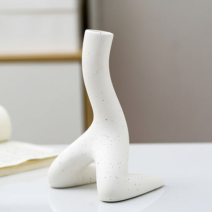 Minimalist Ceramic Vase | Modern Design | Glazed Finish | Home Decor | Tabletop Decoration