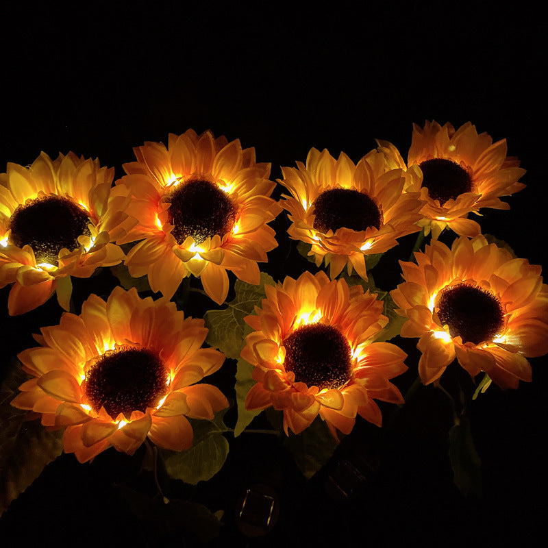 Solar Sunflower Garden Lamp-Add a Touch of Nature