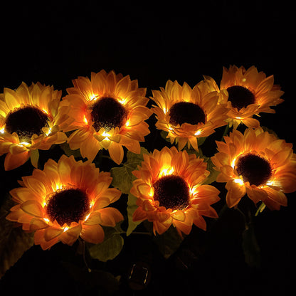 Solar Sunflower Garden Lamp-Add a Touch of Nature