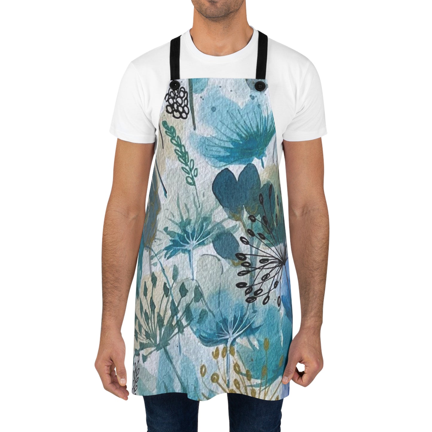 Apron  with orchid flower design