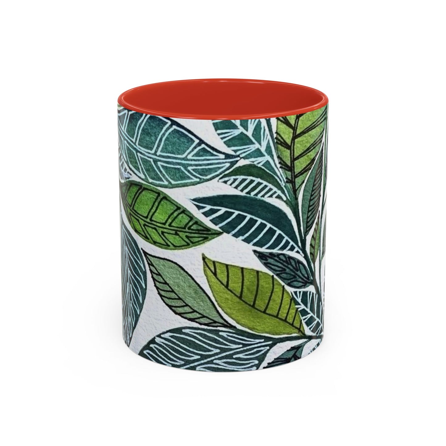 Accent Coffee Mug Pillow Eucalyptus leaf