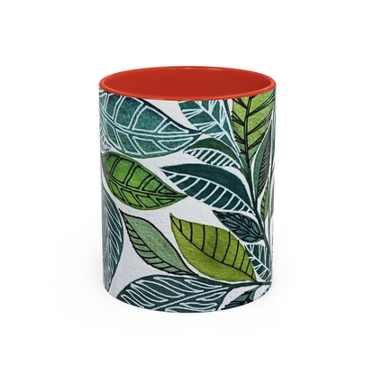 Accent Coffee Mug Pillow Eucalyptus leaf