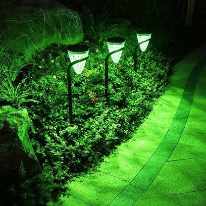 RGB Solar Lawn Light for Outdoor Courtyard with 12 LED and Nine-Speed Modes