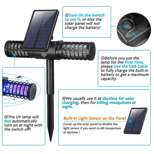 Solar Mosquito Repellent Lamp- Effective and Eco-Friendly