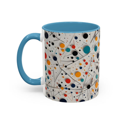 Accent Coffee Mug with Matematical forms design