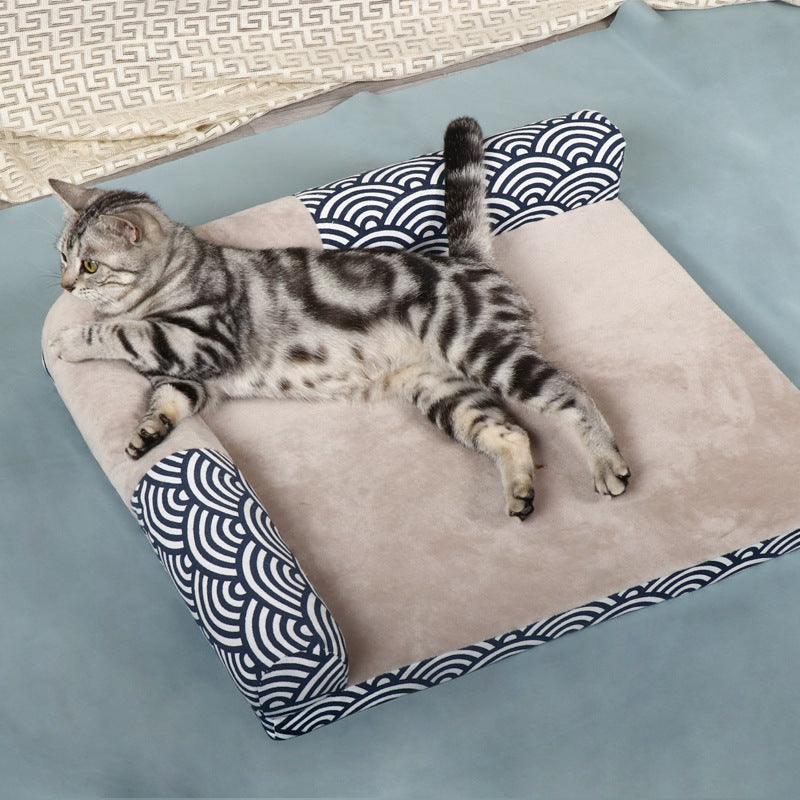 Four Seasons Cathouse Doghouse Sofa Mat â€“ Cozy and Stylish Pet Bed - OptiChoice