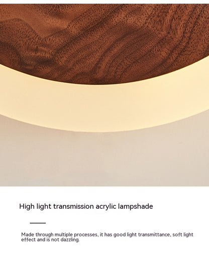 Modern Walnut Wall Lamp | Bedroom | Living Room | Hallway | Sleek Design | High-Quality