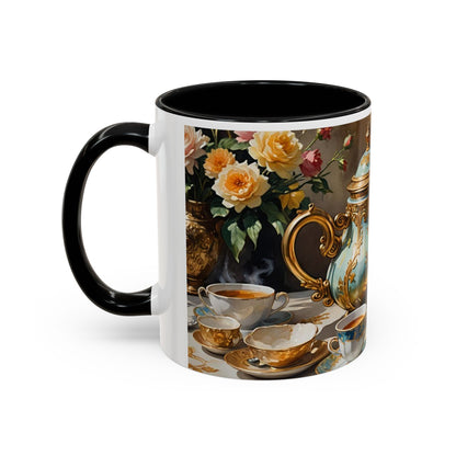 Mug with royal design and royal cup