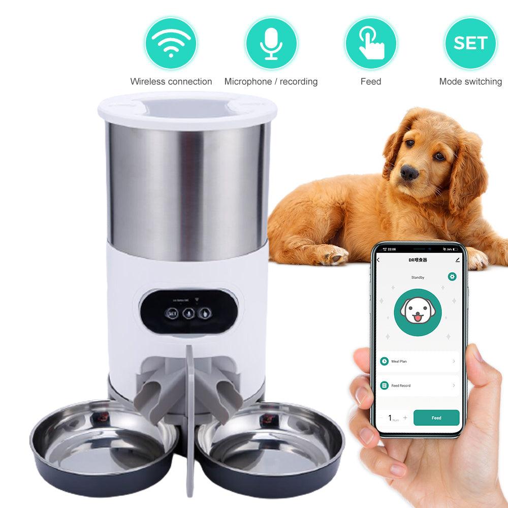 Cat and Dog Food Automatic Dispenser with Recording & Timing Feeding - OptiChoice