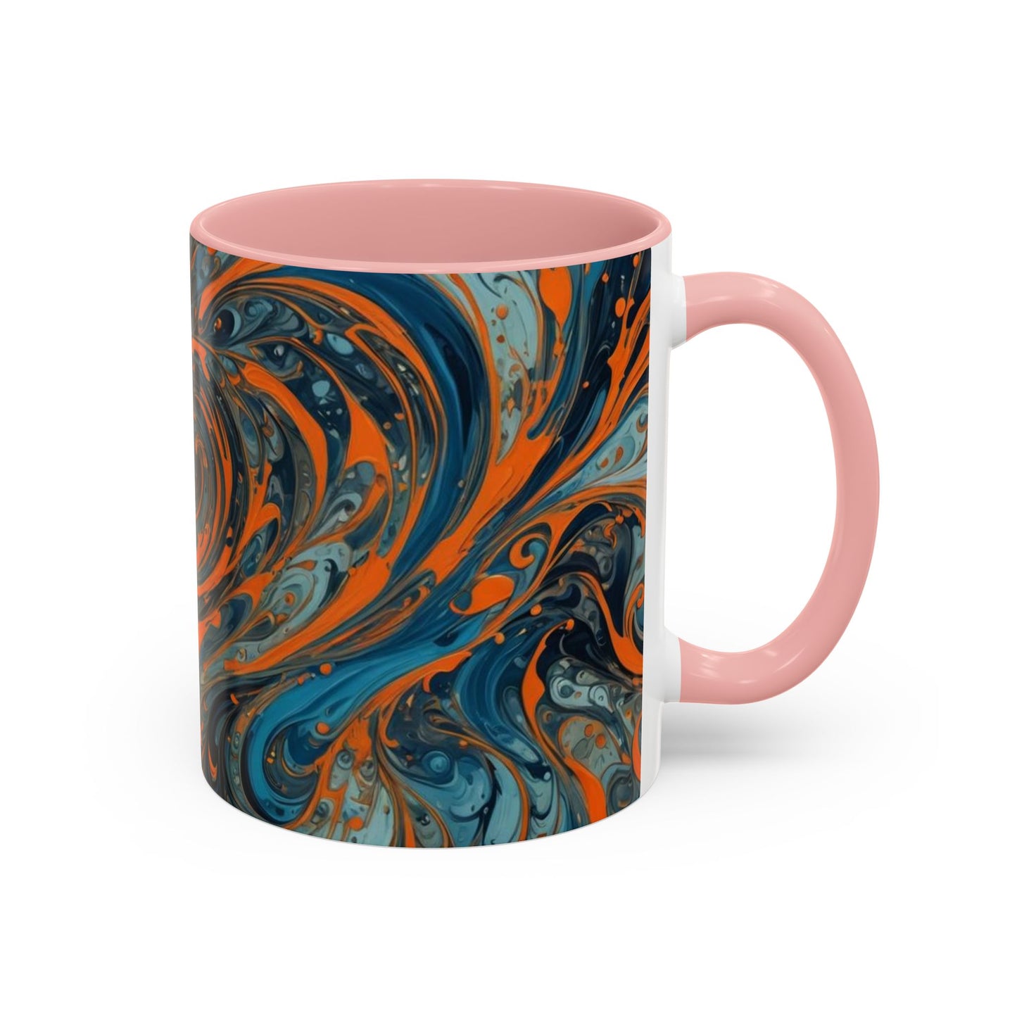 Mug with busy coloring design