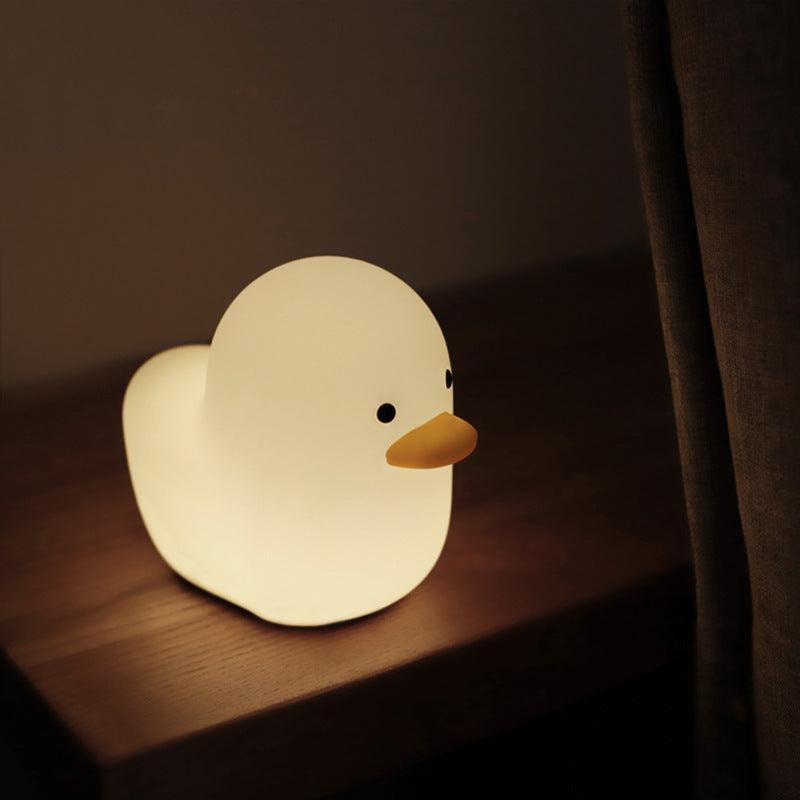 USB Charging Lovely Cartoon Dull Duck LED Night Light â€“ Charming and Practical Illumination