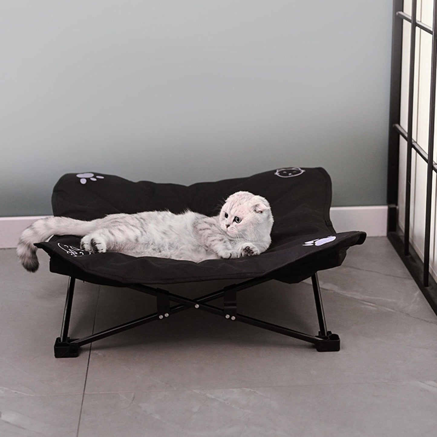 Outdoor Detachable & Washable Pet Folding Bed - Elevated, Durable, and Portable Pet Bed