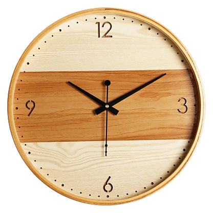 Modern Minimalist Wall Clock | Wooden | Silent | Home Decor | Living Room | Bedroom