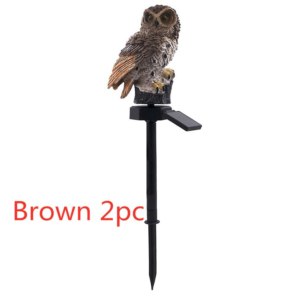 Solar Owl Garden Light â€“ Realistic LED Solar-Powered Outdoor Lamp for Garden, Lawn, and Patio