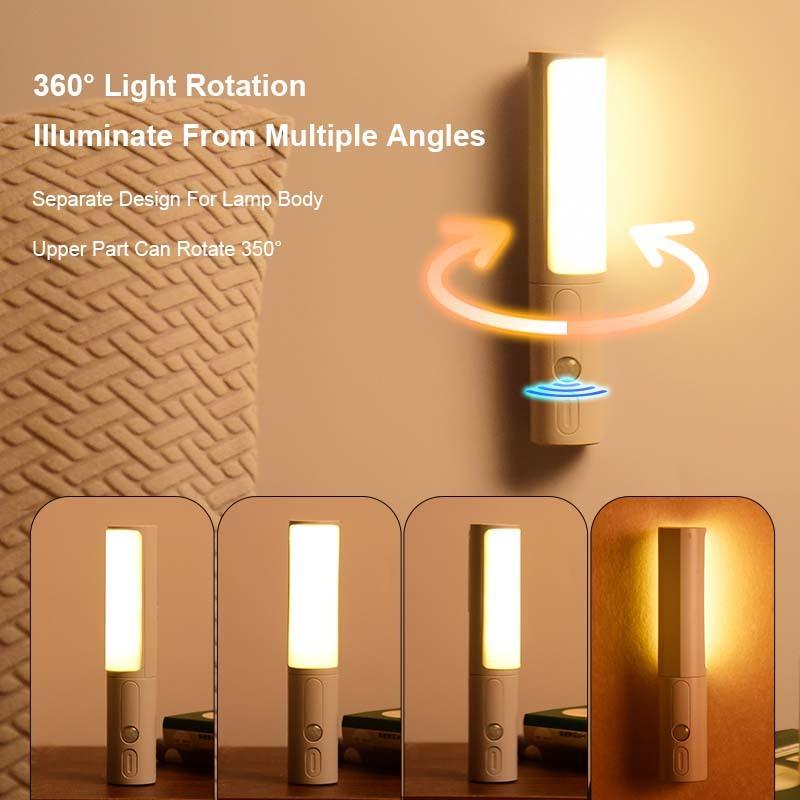 Multipurpose Human Motion Sensor LED Night Light | Rechargeable & Adjustable Color Temperature - OptiChoice