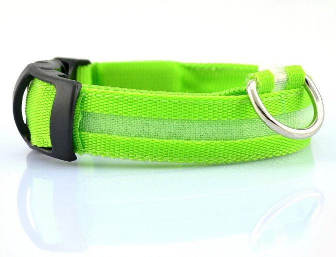 Safety Dog LED Collar â€“ Rechargeable, Adjustable, and Fashionable Reflective Pet Collar - OptiChoice