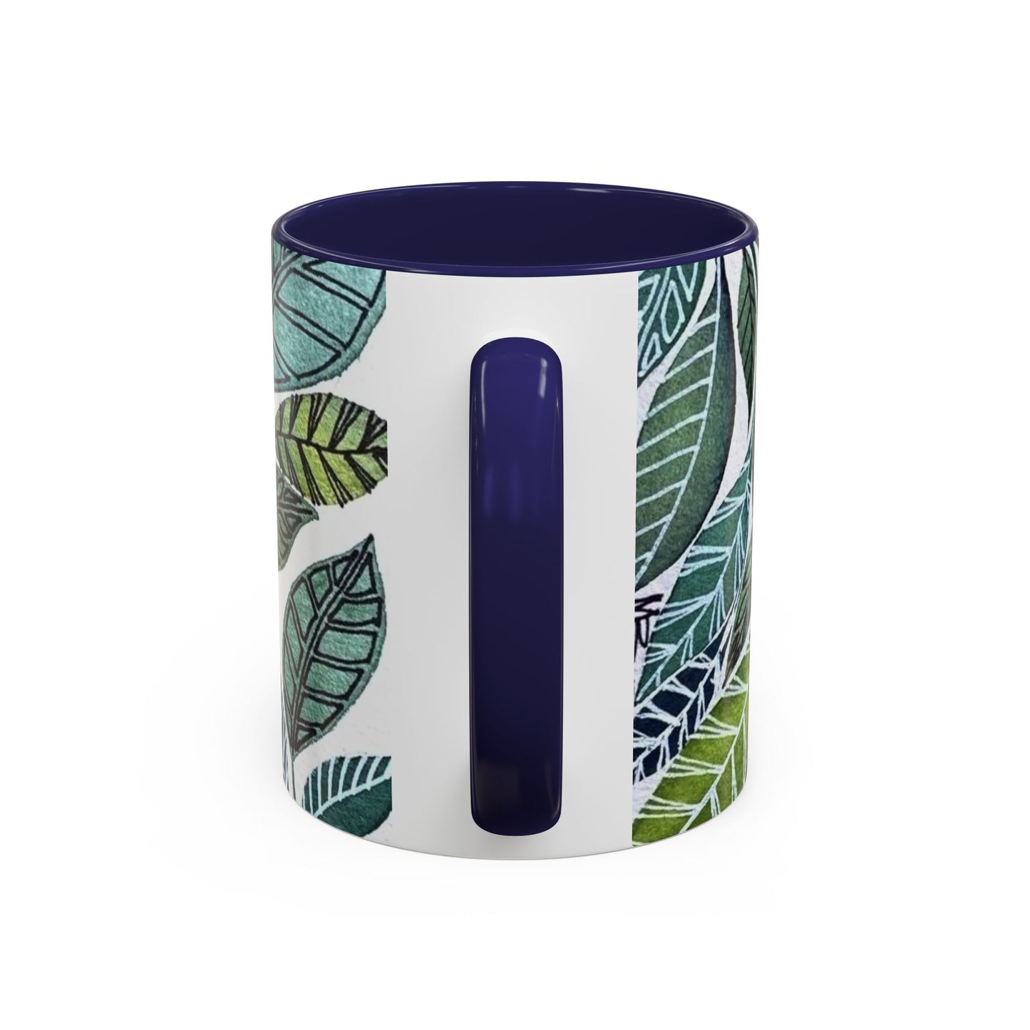 Accent Coffee Mug Pillow Eucalyptus leaf